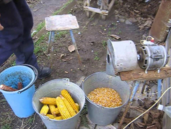 Как и из чего сделать лущилку для кукурузы своими руками